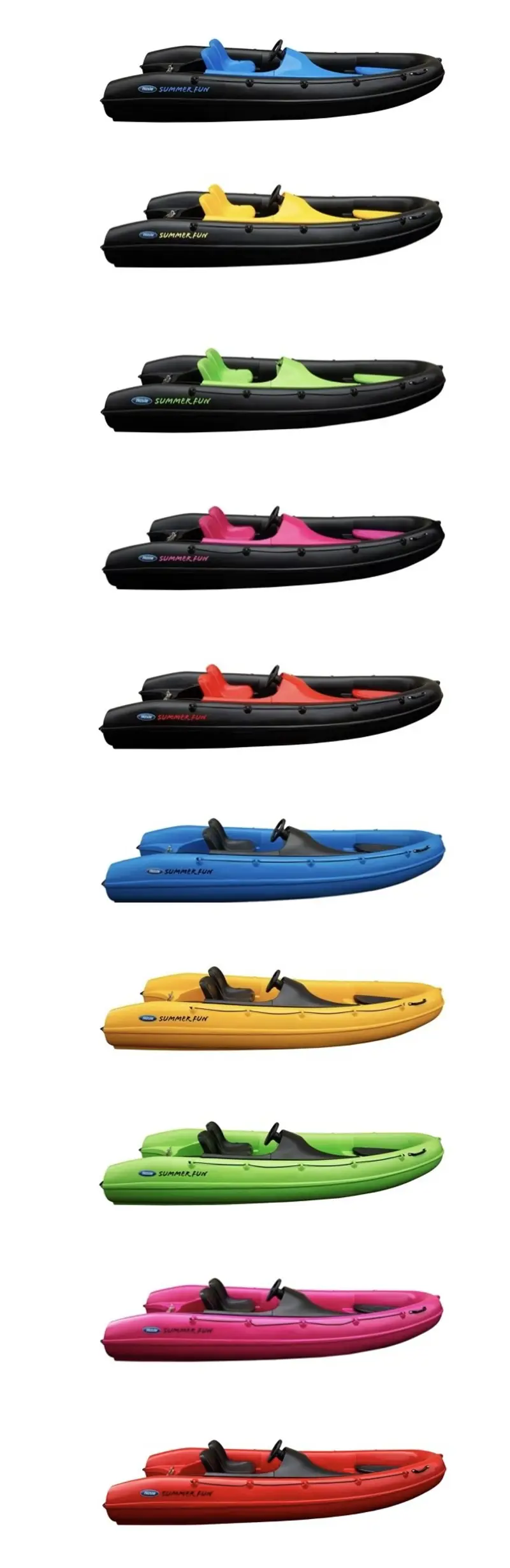 Utvalg av farger på Hasle Summer Fun